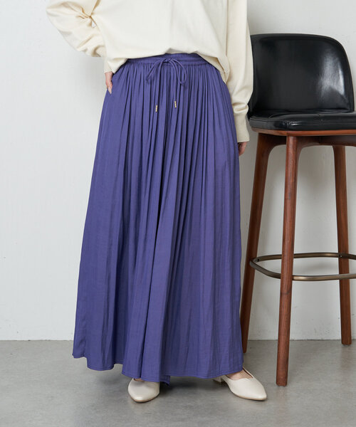 Jena espace merveilleux（ジェナ　エスパスメルヴェイユ）の「【新色登場】【低身長サイズ】プリーツスカーチョ（その他パンツ・レディース・パープル/ベージュ/チャコールグレー/ネイビー/ブルー系その他/ライトグレー・FREE）」の15枚目の写真