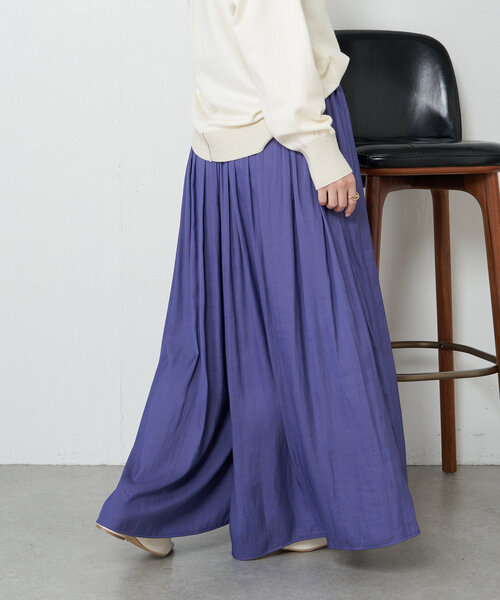 Jena espace merveilleux（ジェナ　エスパスメルヴェイユ）の「【新色登場】【低身長サイズ】プリーツスカーチョ（その他パンツ・レディース・パープル/ベージュ/チャコールグレー/ネイビー/ブルー系その他/ライトグレー・FREE）」の18枚目の写真