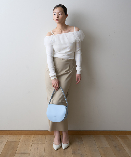 EMMA ROUGE VIF(エマルージュヴィフ)の「【一部店舗限定】オフショルチュールリブプルオーバー(ニット/セーター・レディース・ホワイト系その他/ブラック/オフホワイト・フリー)」の17枚目の写真