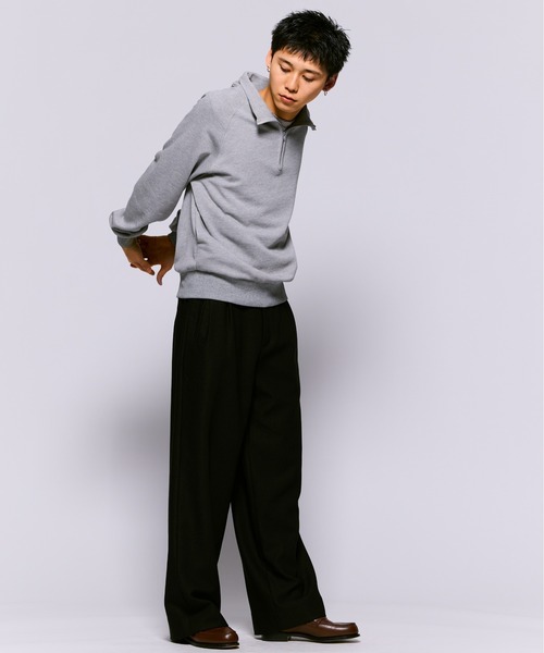 THE BOLDMAN（ザ ボールドマン）の「Halfzip Raglan Sweat / ハーフジップラグランスウェット（スウェット・メンズ・ブラック/グレー/ブルー・MEDIUM/LARGE）」の17枚目の写真