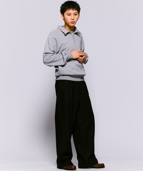 THE BOLDMAN（ザ ボールドマン）の「Halfzip Raglan Sweat / ハーフジップラグランスウェット（スウェット・メンズ・ブラック/グレー/ブルー・MEDIUM/LARGE）」の18枚目の写真