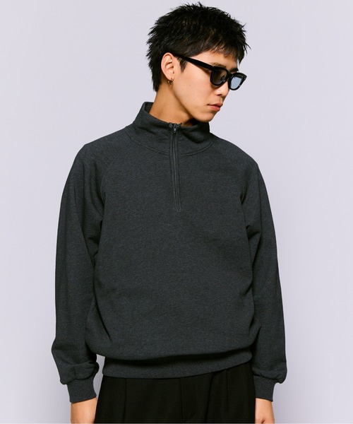 NFL TEAM APPAREL ハーフジップ HUF 【並行輸入】ハフ メンズ ハーフジップ スウェット SLATE