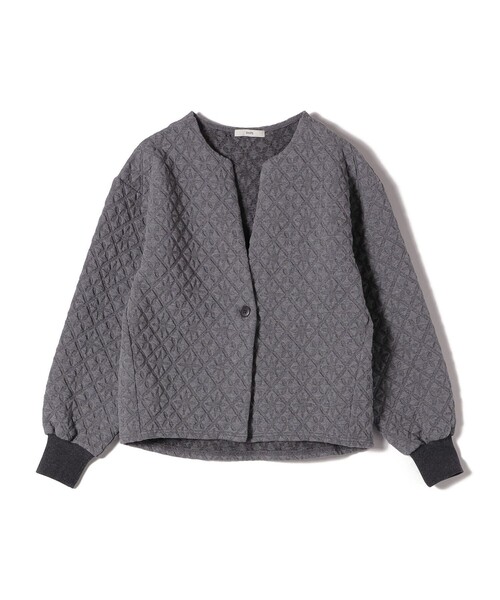 【れいさん】キルティング ジャカード カーディガン SHIPS（シップス） カーディガン 「WEB限定」「手洗い可能