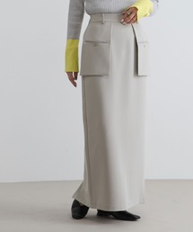 bohmal（ボマール）の「フラップポケットストレートスカート【セットアップ対応】（スカート）」