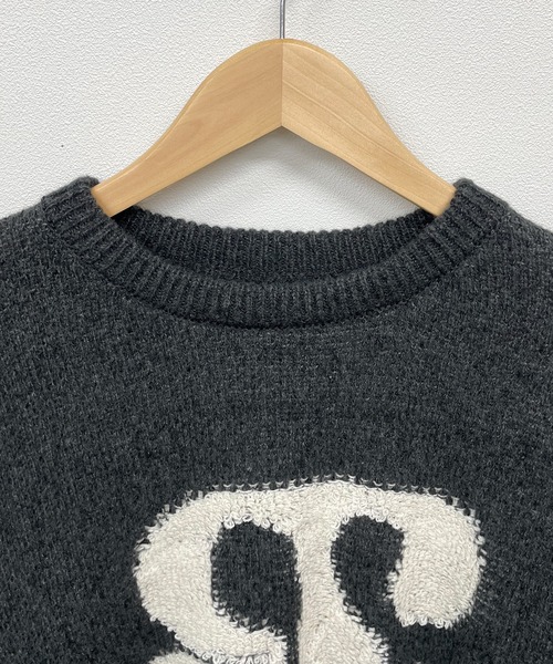 Futier land(フューティアランド)の「アートロゴ相良刺繍ニットトップス(ニット/セーター・レディース・ブルー系その他/チャコールグレー/パープル・FREE)」の22枚目の写真