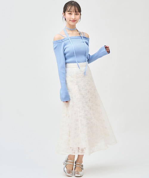 3Dフラワーレーススカート（スカート）｜31 Sons de mode