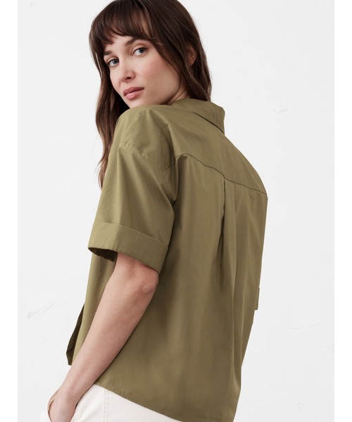 BANANA REPUBLIC FACTORY STORE(バナナリパブリック ファクトリーストア)の「BANANA REPUBLIC FACTORY STORE ラップポップオーバートップス(シャツ/ブラウス・レディース・カーキ/ホワイト/コーラル・L/M/S/XS)」の4枚目の写真