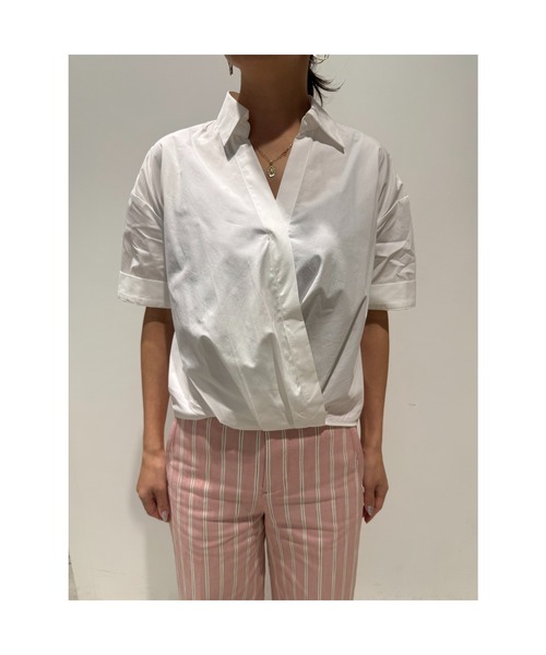「BANANA REPUBLIC FACTORY STORE」 半袖シャツ M ホワイト レディース BANANA REPUBLIC 「BANANA FACTORY STORE」 半袖シャツ M
