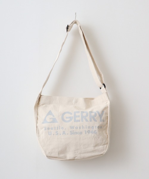 GERRY（ジェリー）の「GERRY キャンバス ニュースペーパーバッグ 男女兼用（ショルダーバッグ・メンズ・アイボリー/ブラック・FREE）」の4枚目の写真