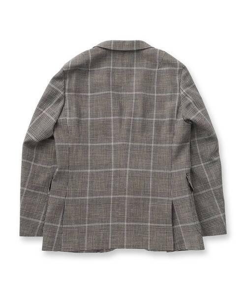 DRESSTERIOR(ドレステリア)の「◆ウールコットン グレンチェックジャケット(テーラードジャケット・メンズ・ブラウン系2・94/91/92/90)」の16枚目の写真