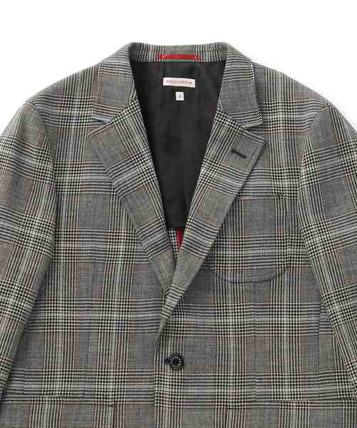DRESSTERIOR(ドレステリア)の「◆ウールコットン グレンチェックジャケット(テーラードジャケット・メンズ・ブラウン系2・94/91/92/90)」の17枚目の写真