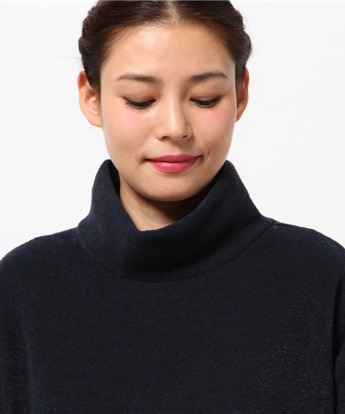 SEVENDAYS=SUNDAY（セブンデイズサンデイ）の「インナー付オフタートルプルオーバー（Tシャツ/カットソー・レディース・チャコールグレー/ネイビー/キャメル・MEDIUM/LARGE）」の7枚目の写真