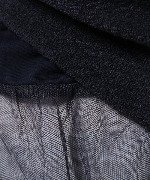 SEVENDAYS=SUNDAY（セブンデイズサンデイ）の「インナー付オフタートルプルオーバー（Tシャツ/カットソー・レディース・チャコールグレー/ネイビー/キャメル・MEDIUM/LARGE）」の10枚目の写真