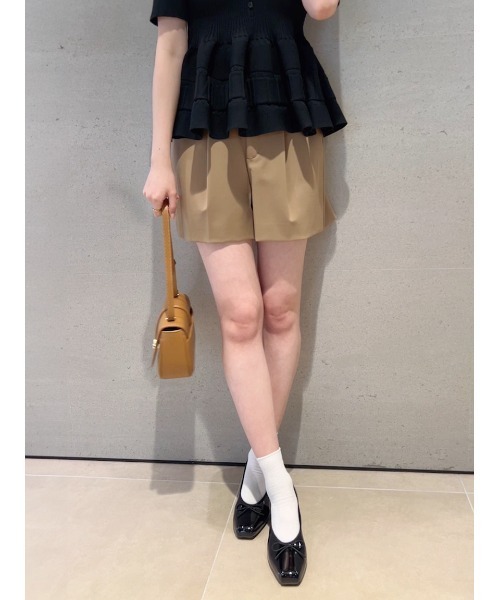 SNIDEL(スナイデル)の「構築ショートパンツ(その他パンツ・レディース・アイボリー/ブラック/ブラウン・0/1)」の12枚目の写真