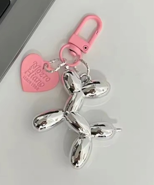 ammy.(エイミードット)の「【 ammy. / エイミードット 】 ハート チャーム ドッグ キーホルダー(キーホルダー・レディース・ブルー/ゴールド/シルバー/ブラック/シルバー系/ホワイト/ピンク・FREE)」の9枚目の写真
