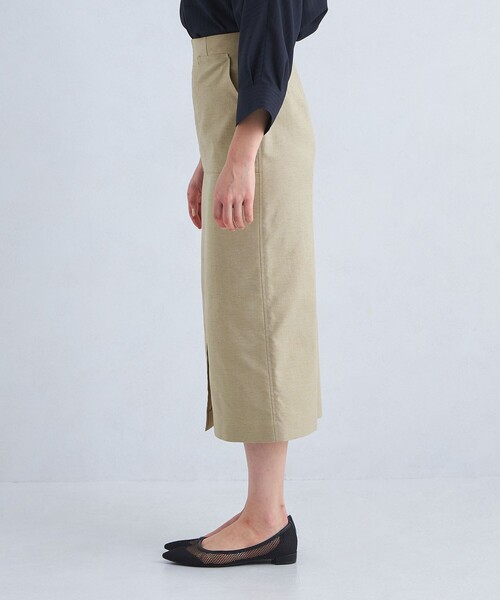green label relaxing キチントボトムス スリム スカート green label relaxing スカート 「size SHORTあり」キチント