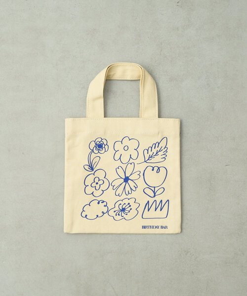 BIRTHDAY BAR（バースデイバー）の「コットンミニスクエアフラットバッグ（トートバッグ・レディース・アイボリー/グリーン/ネイビー/オレンジ・0）」の14枚目の写真