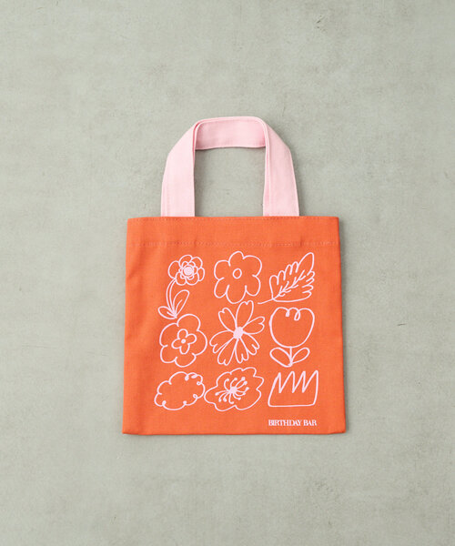 BIRTHDAY BAR（バースデイバー）の「コットンミニスクエアフラットバッグ（トートバッグ・レディース・アイボリー/グリーン/ネイビー/オレンジ・0）」の7枚目の写真