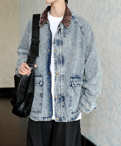 Dessin de Mode  デニムジャケット　コーデュロイ 軽量/テーム・ヤルヴィコラボ】INDIGO×CORDURA デニム