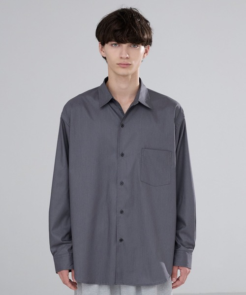 LUENNA(ルエナ)の「【LUENNA】 Wide Collar Loose Fit Shirt /ワイドカラー ルーズフィット シャツ(シャツ/ブラウス・メンズ・ライトブルー/ブラック系1/ホワイト/チャコールグレー/ブラック系2・L/M/S)」の20枚目の写真