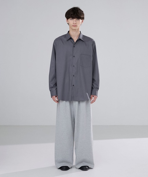 LUENNA(ルエナ)の「【LUENNA】 Wide Collar Loose Fit Shirt /ワイドカラー ルーズフィット シャツ(シャツ/ブラウス・メンズ・ライトブルー/ブラック系1/ホワイト/チャコールグレー/ブラック系2・L/M/S)」の22枚目の写真