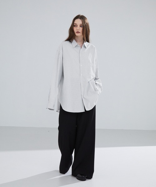 ブラウス シャツ 「MADE」 アイレルーズフィットチェックシャツ レディース メンズ ＆HALF ブラウス シャツ ギンガムチェック柄コットンブラウス