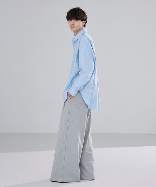 LUENNA(ルエナ)の「【LUENNA】 Wide Collar Loose Fit Shirt /ワイドカラー ルーズフィット シャツ(シャツ/ブラウス・メンズ・ライトブルー/ブラック系1/ホワイト/チャコールグレー/ブラック系2・L/M/S)」の15枚目の写真