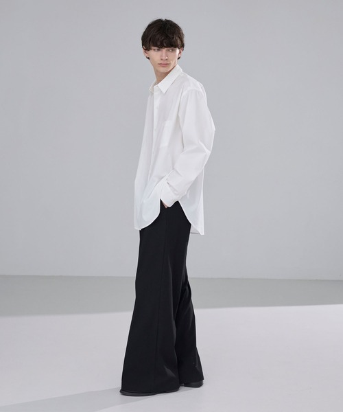 LUENNA(ルエナ)の「【LUENNA】 Wide Collar Loose Fit Shirt /ワイドカラー ルーズフィット シャツ(シャツ/ブラウス・メンズ・ライトブルー/ブラック系1/ホワイト/チャコールグレー/ブラック系2・L/M/S)」の17枚目の写真