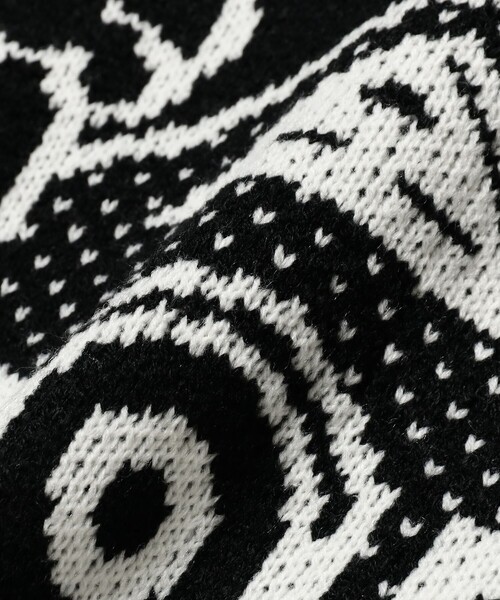 BEAMS T（ビームスティー）の「WHIMSY SOCKS × LOLAS / BLOOD SWEATER（ニット/セーター・メンズ・ブラック・M/XL）」の6枚目の写真