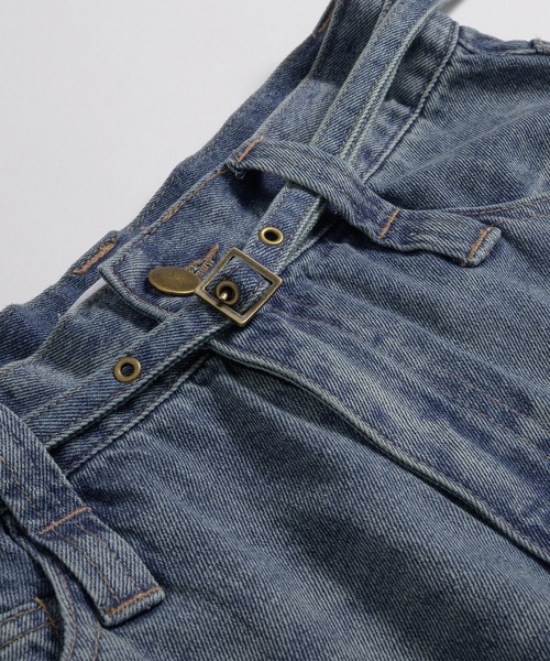 MUHET（ミュエータ）の「belted curve denim pants / ベルト付きカーブデニムパンツ（デニムパンツ・レディース・ライトインディゴブルー/インディゴブルー/ブラック/ブルー系その他・LARGE/MEDIUM/SMALL）」の16枚目の写真