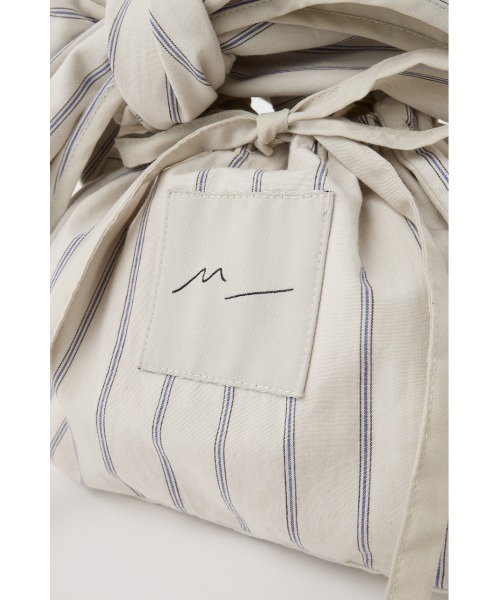 M_（エムアンダーバー）の「【M_】 STRIPE TAPETIE 巾着 (S)（ショルダーバッグ・レディース・マルチ・FREE）」の9枚目の写真