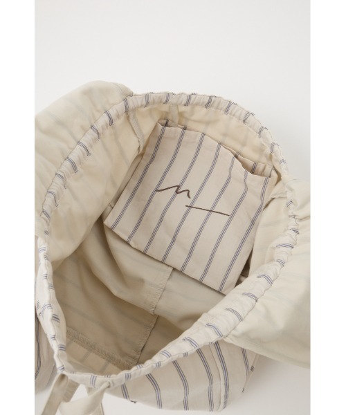 M_（エムアンダーバー）の「【M_】 STRIPE TAPETIE 巾着 (S)（ショルダーバッグ・レディース・マルチ・FREE）」の11枚目の写真