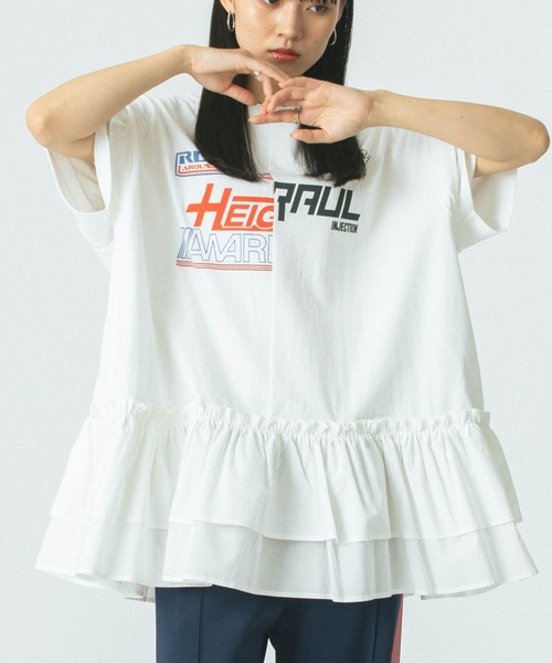 REMAKE RUFFLE TOPS（Tシャツ/カットソー）｜ROSE BUD（ローズ