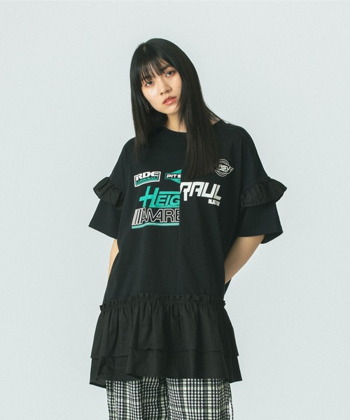 ROSE BUD ローズバッド　切替え　デザイン　Tシャツ 楽天市場】ROSE BUD（Tシャツ・カットソー｜トップス