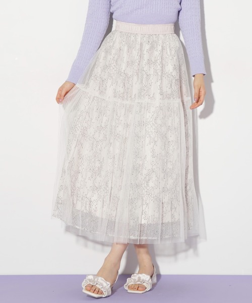JILL STUART ジルスチュアート スカート レイヤード プリーツ アシメプリーツティアードスカート | JILL by JILL STUART（ジル
