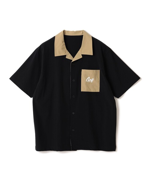 BEAMS GOLF（ビームスゴルフ）の「【別注】ELECTRIC GOLF / バイカラー オープンシャツ（シャツ/ブラウス・メンズ・ブラウン/ブラック・LARGE/X-LARGE/MEDIUM）」の17枚目の写真