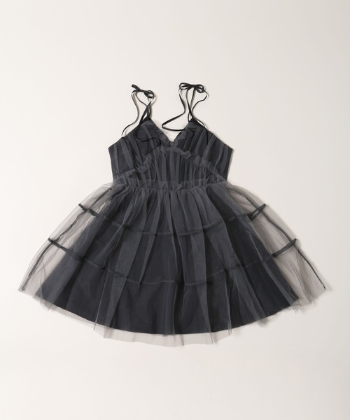 PHILLY(フィリー)の「【PHILLY】ボリュームチュールキャミワンピース(ワンピース・レディース・グレー/ブラック・FREE)」の18枚目の写真