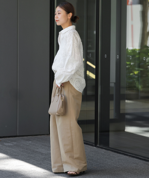 JOURNAL STANDARD relume(ジャーナルスタンダード レリューム)の「《追加》モチーフエンブロイダリーブラウス(シャツ/ブラウス・レディース・アイボリー・FREE)」の3枚目の写真