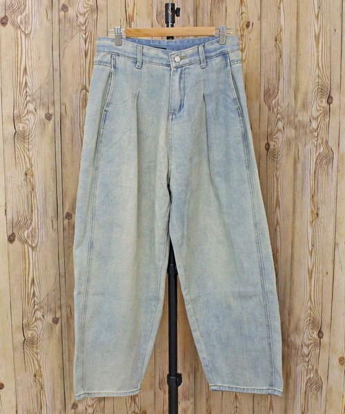 TopIsm（トップイズム）の「【2025】タック入り入り デニムワイドパンツ（デニムパンツ・メンズ・ブルー・L/M/FREE）」の4枚目の写真