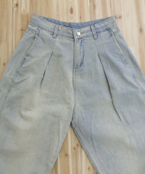 TopIsm（トップイズム）の「【2025】タック入り入り デニムワイドパンツ（デニムパンツ・メンズ・ブルー・L/M/FREE）」の6枚目の写真