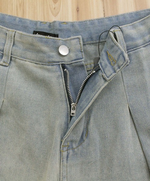 TopIsm（トップイズム）の「【2025】タック入り入り デニムワイドパンツ（デニムパンツ・メンズ・ブルー・L/M/FREE）」の8枚目の写真