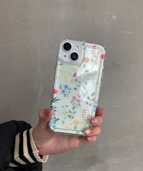 Loco Ocean（ロコオーシャン）の「花柄 クリア 耐衝撃  / スマホカバー iPhoneケース ( 7 8 SE2 / 12 / 13 / 14 / 15 )（スマホケース/カバー・レディース・B/A・iPhone 12/iPhone 7/8/SE(第2/第3世代)/iPhone 13/iPhone 14/iPhone 15）」の2枚目の写真