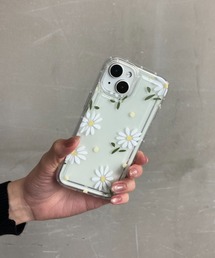 Loco Ocean | 花柄 クリア 耐衝撃  / スマホカバー iPhoneケース ( 7 8 SE2 / 12 / 13 / 14 / 15 )(スマホケース/カバー)