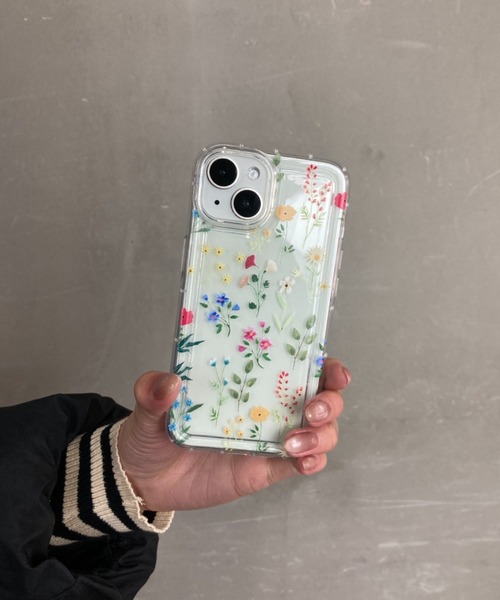 Loco Ocean（ロコオーシャン）の「花柄 クリア 耐衝撃  / スマホカバー iPhoneケース ( 7 8 SE2 / 12 / 13 / 14 / 15 )（スマホケース/カバー・レディース・B/A・iPhone 12/iPhone 7/8/SE(第2/第3世代)/iPhone 13/iPhone 14/iPhone 15）」の3枚目の写真
