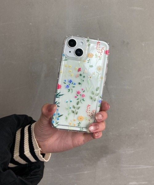 Loco Ocean（ロコオーシャン）の「花柄 クリア 耐衝撃  / スマホカバー iPhoneケース ( 7 8 SE2 / 12 / 13 / 14 / 15 )（スマホケース/カバー・レディース・B/A・iPhone 12/iPhone 7/8/SE(第2/第3世代)/iPhone 13/iPhone 14/iPhone 15）」の4枚目の写真