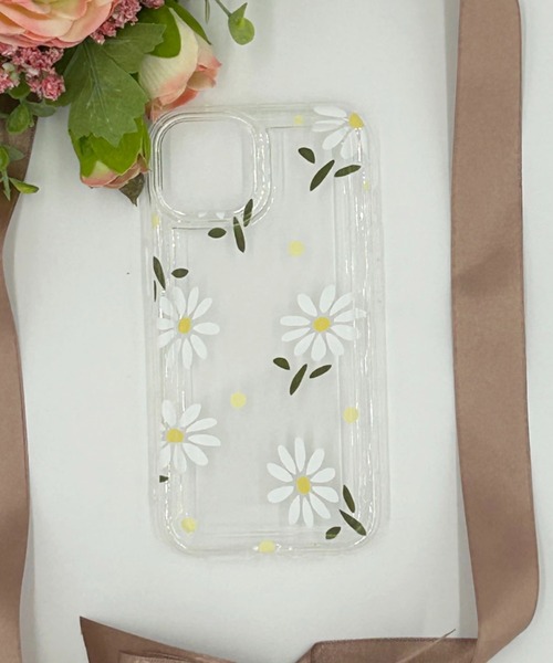 セール】花柄 クリア 耐衝撃 / スマホカバー iPhoneケース ( 7 8 SE2