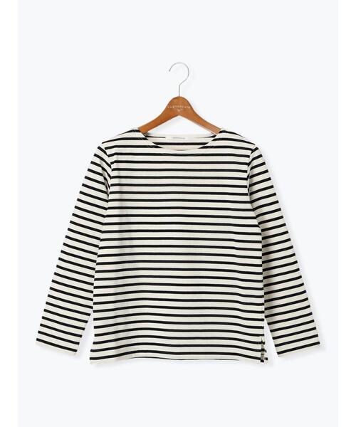 Lugnoncure（ルノンキュール）の「ボーダー長袖カットソー《2025spring catalog item》（Tシャツ/カットソー・レディース・オフホワイト/グレー/オレンジ/ベージュ・F）」の16枚目の写真