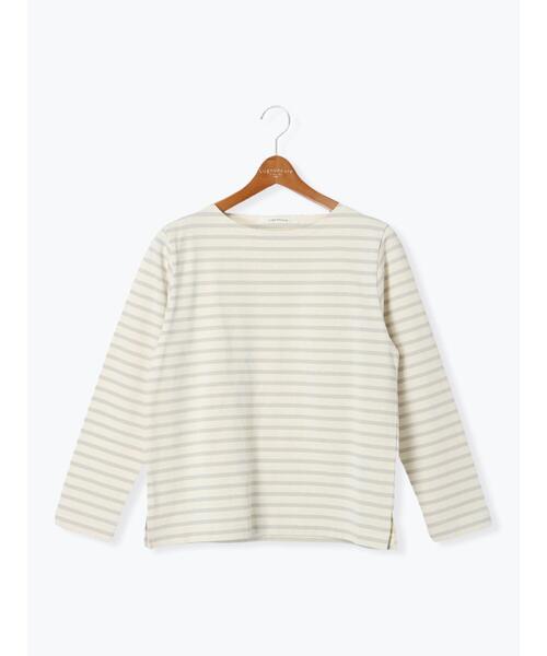 Lugnoncure（ルノンキュール）の「ボーダー長袖カットソー《2025spring catalog item》（Tシャツ/カットソー・レディース・オフホワイト/グレー/オレンジ/ベージュ・F）」の17枚目の写真
