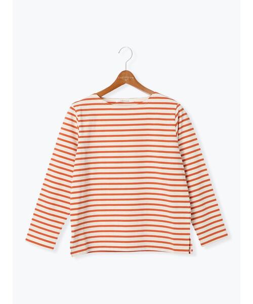 Lugnoncure（ルノンキュール）の「ボーダー長袖カットソー《2025spring catalog item》（Tシャツ/カットソー・レディース・オフホワイト/グレー/オレンジ/ベージュ・F）」の19枚目の写真