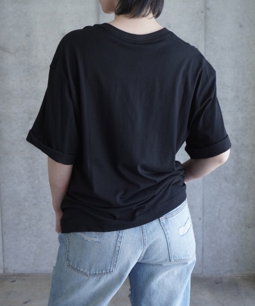k3&co.(ケイスリーアンドコー)の「V-NECK TEE(Tシャツ/カットソー・レディース・グレー/ホワイト/ブラック・ONE SIZE)」の16枚目の写真